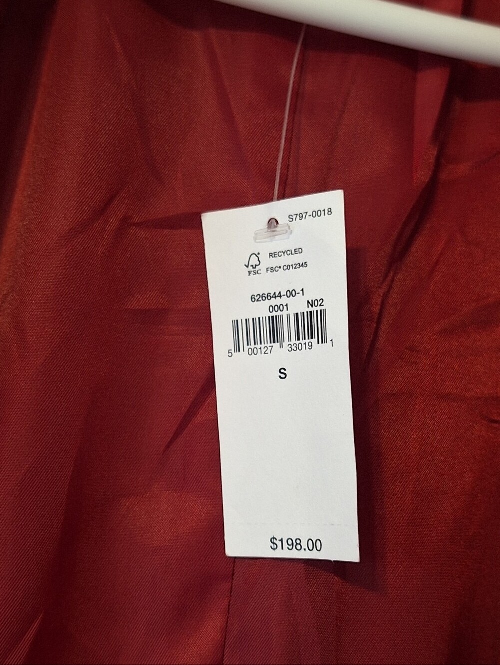 GAP Chesterfield Coat - Sled Red - S - Picture 16 of 16